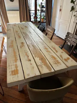 Table pin massif