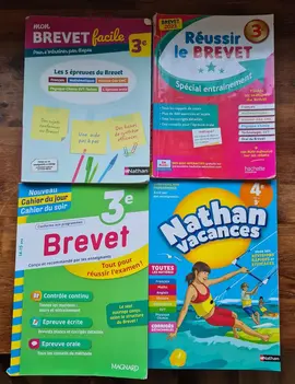 Lot de livres pour préparer la 3ème et le brevet