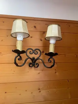 3 appliques rustiques de chalet