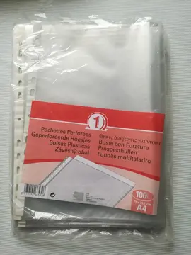 Lot de pochettes perforées