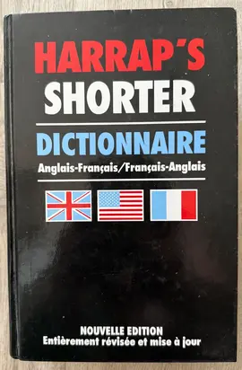 Dictionnaire Anglais-Français/Français-Anglais HARRAP'S SHORTER