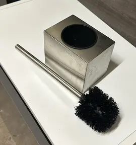 Brosse WC noir Argent