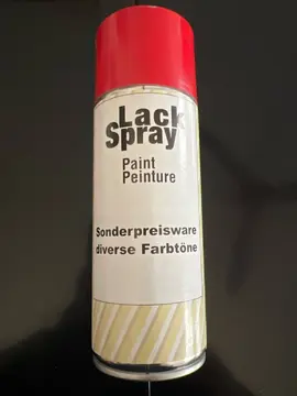 bombe peinture spray rouge
