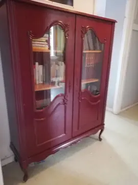 Armoire bibliothèque vitrée
