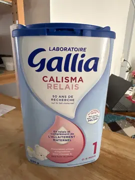 lait Gallia pour bébé de 0à6 mois