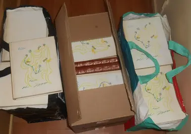 2 sacs de course et un carton de livres collection prix nobel de littérature