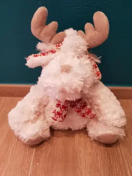 Peluche rennes blanc