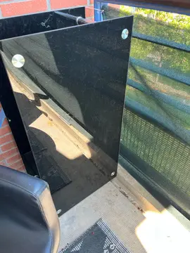 tabla basse en verre