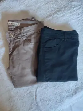 lot 1 pantalon, 1 jupe taille 36/38