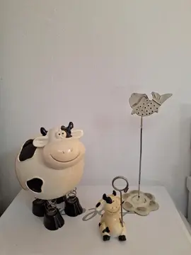 tirelire vache et 2 porte photos