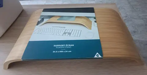 support écran en bois