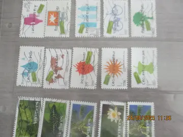 15 timbres - série écologie - série vacances