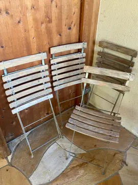 chaise, jardin, pliante
