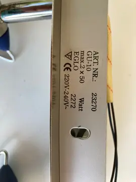 luminaire halogène 2 spots