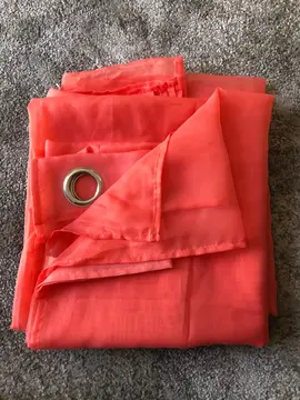 paire de rideau rose hauteur 240cm