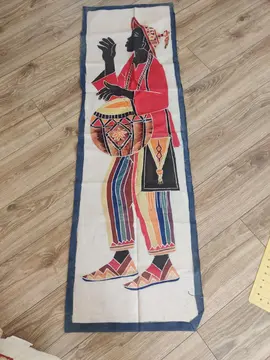 peinture sur toile africaine 150x48 cm