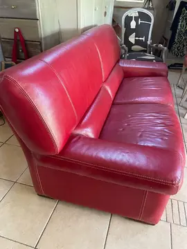 canapé 3 p cuir