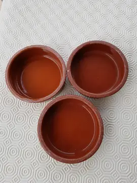 3 ramequins alimentaire marron