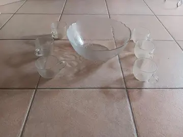 service saladier et tasse