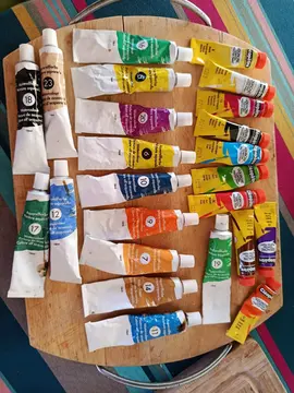 tubes de peinture