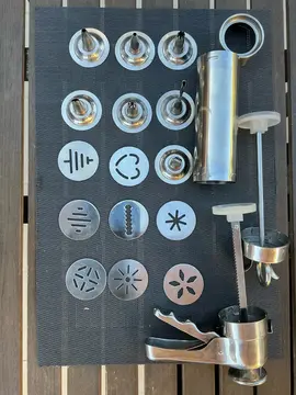 kit pâtisserie complet inox pour sablės et dėcoration