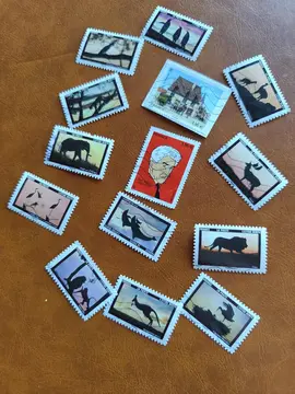 série timbres France animaux au crépuscule