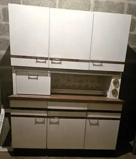 Meuble intégral cuisine ancien formica (années 70)