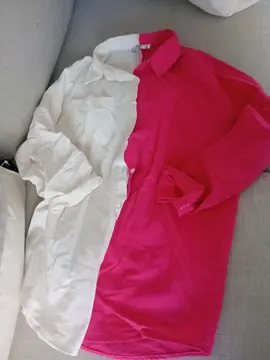 chemise bi color