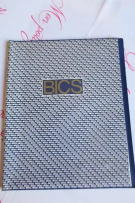 PORTE-DOCUMENTS PUBLICITAIRE « BICS » vintage