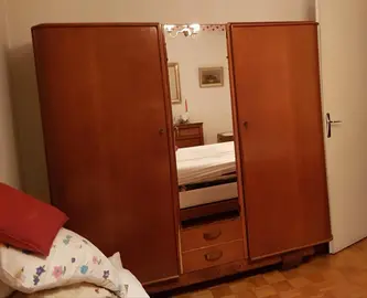 armoire + lit acajou en 140×190 année 1952