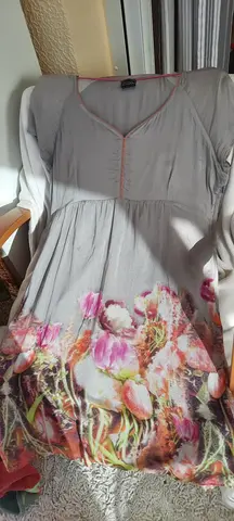 robe soie taille L