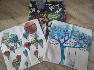 3 housses de coussin