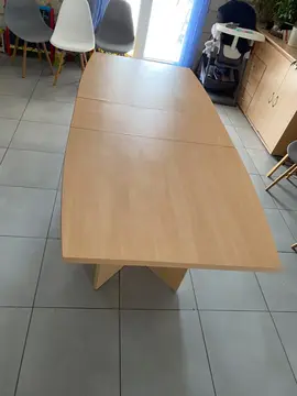 Table à manger bois melaminé 6/8 personnes
