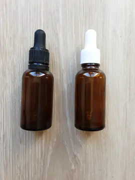 Flacons en verre ambré 30 ml avec pipette compte-gouttes