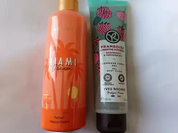 lait corps et gommage corps gel