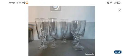 lot de verres