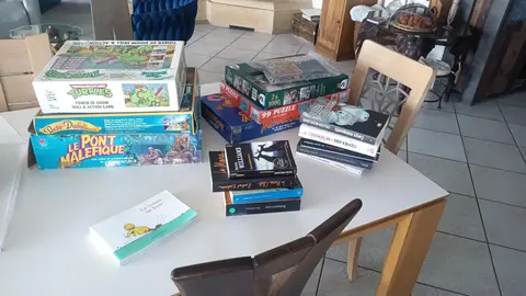 livres, jeux