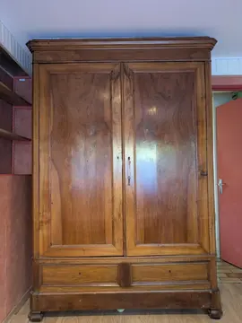 armoire en bois 20 ème siècle