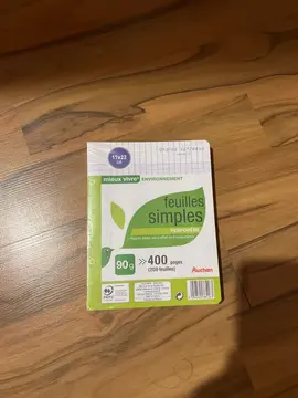 lot de 400 feuilles simples 17*22