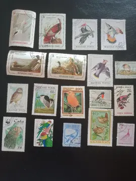 Timbres/ Oiseaux lot 1