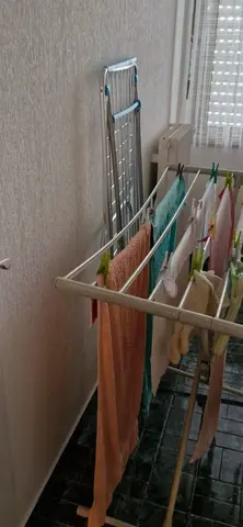 Étendage à linge.