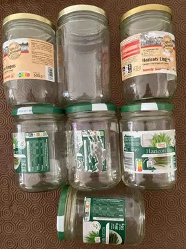 lot 2 de 7 bocaux en verre