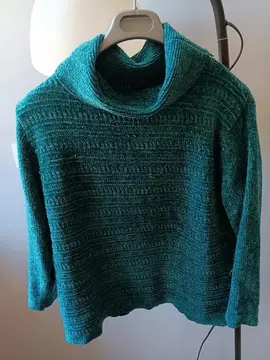 Pull bleu/vert T.38