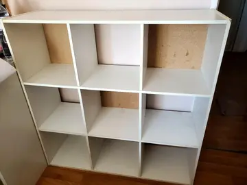 meuble de rangement avec 9 cases