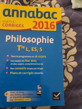 ANNABAC PHILOSOPHIE Tle