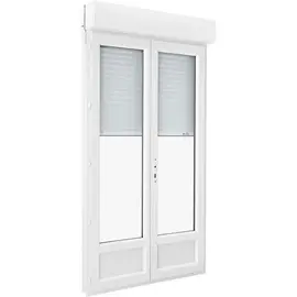 Double porte fenêtre pvc sur dimensions H 2330 mm L 1624 mm