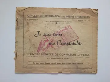 Livret très ancien "Je sais tenir ma comptabilité"