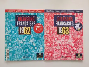 Lot 2 fascicules "chansons françaises" 1962-1963