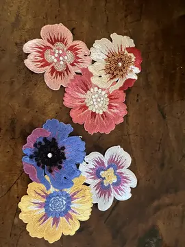 Petits napperons à fleur