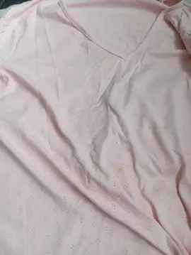tee shirt rose pâle avec manche 42/44